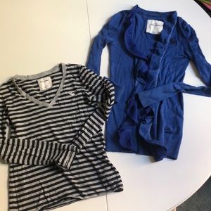 Abercrombie kids sweater and long sleeve shirt